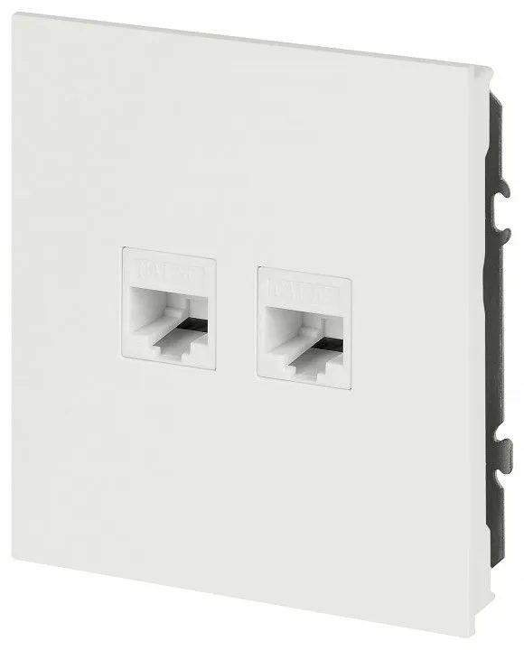 Розетка двойная Ethernet RJ-45 без рамки Эра Arktik Б0070491