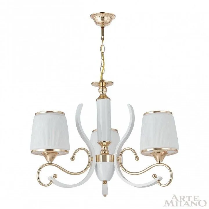 Подвесная люстра Arte Milano Florentia-3857 303857/3 Wh/Gd