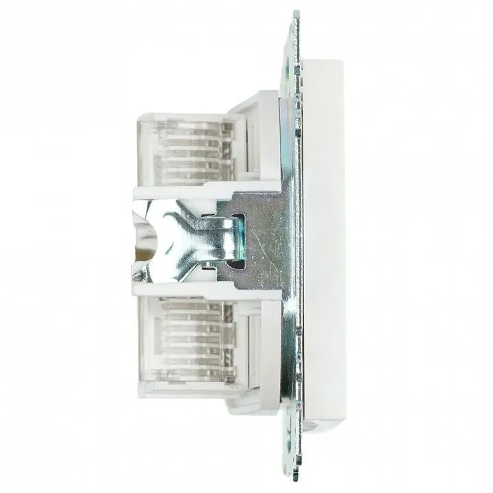 Розетка двойная Ethernet RJ-45 без рамки Stekker Катрин 50003