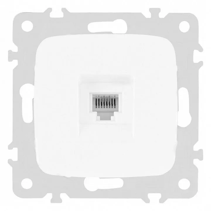 Розетка телефонная RJ-11 без рамки Arte Milano am-205 205.51-1.white
