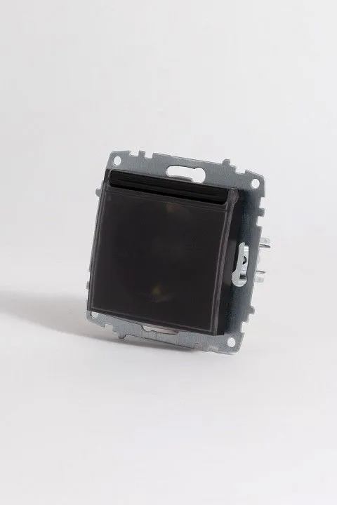 Розетка с заземлением и со шторкой, без рамки с крышкой Elbi Eleсtriс Zena Vega 609-014800-219