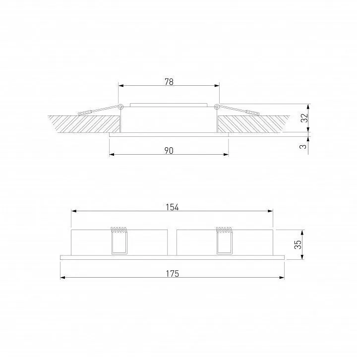 Встраиваемый светильник Elektrostandard Tetro 15277/LED
