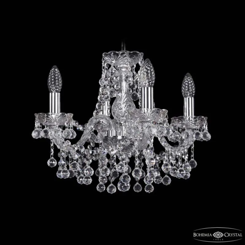 Подвесная люстра Bohemia Ivele Crystal 1409 1409/4/141 Ni