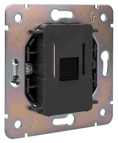 Розетка Ethernet RJ-45 и со шторками, без рамки Kranz STRONG KR-78-0724-5