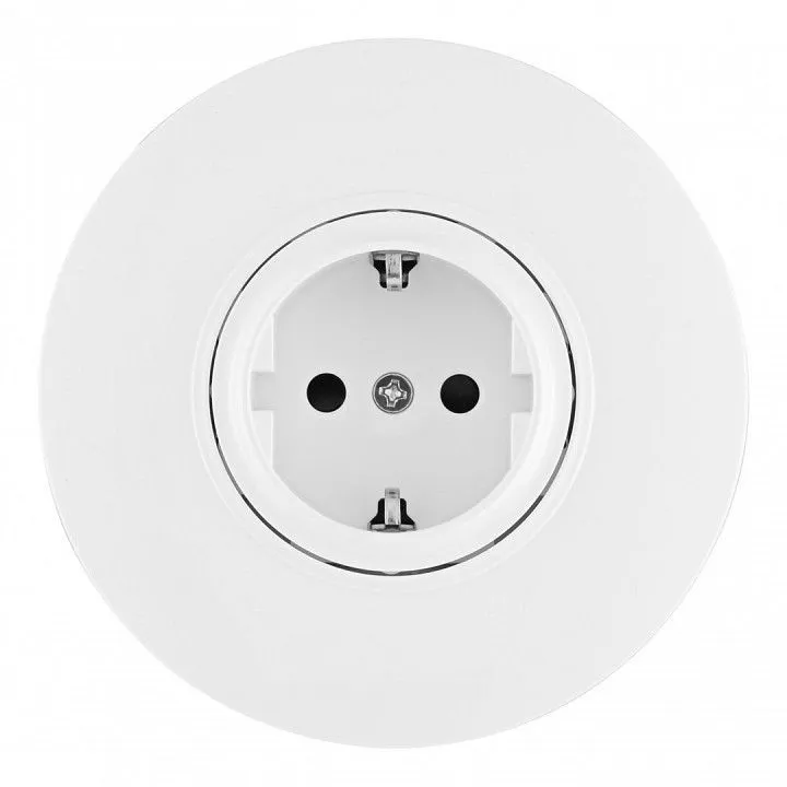 Розетка с заземлением и со шторкой Arte Milano SET08-1 SET08-1-40-1 white
