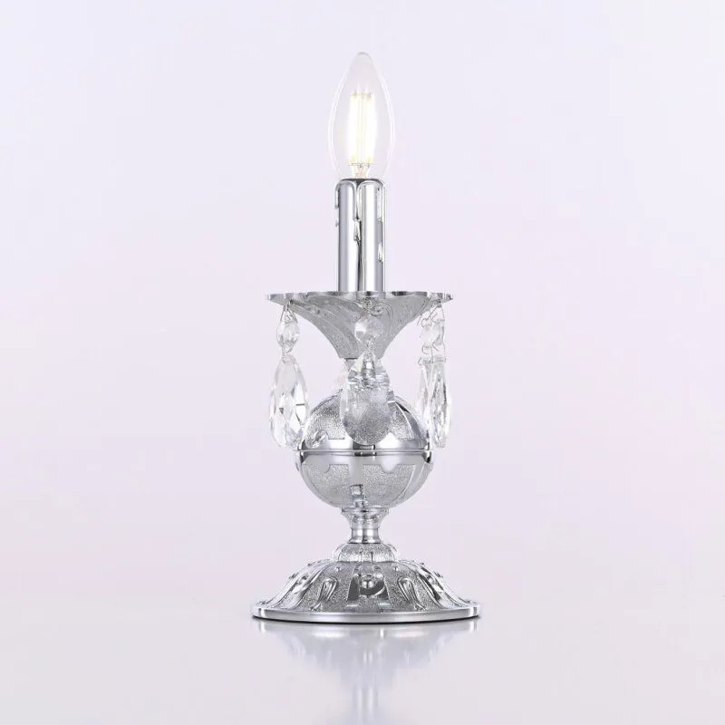Настольная лампа декоративная Bohemia Ivele Crystal AL77 AL77500L/1-23 Ni