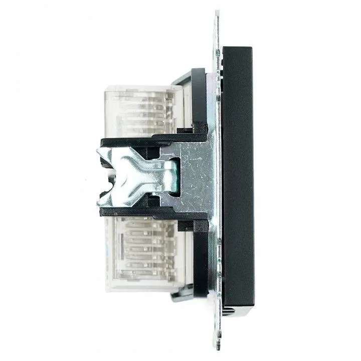 Розетка двойная Ethernet RJ-45 без рамки Stekker Катрин 50007