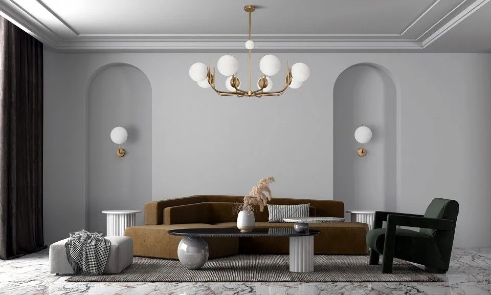 Люстра на штанге Maytoni Рандеву MOD109PL-08BS