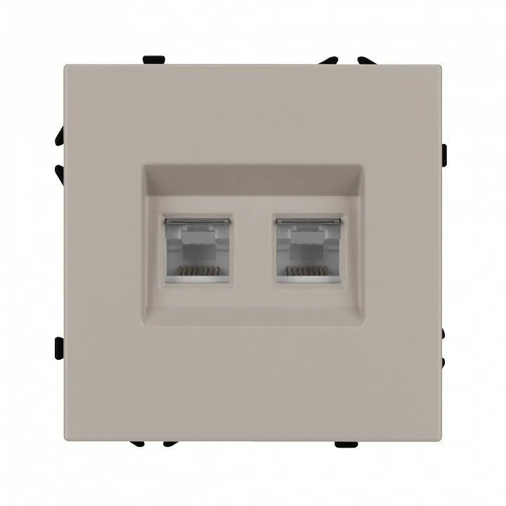 Розетка двойная Ethernet RJ-45 без рамки Arlight SCT-NOBE 059450