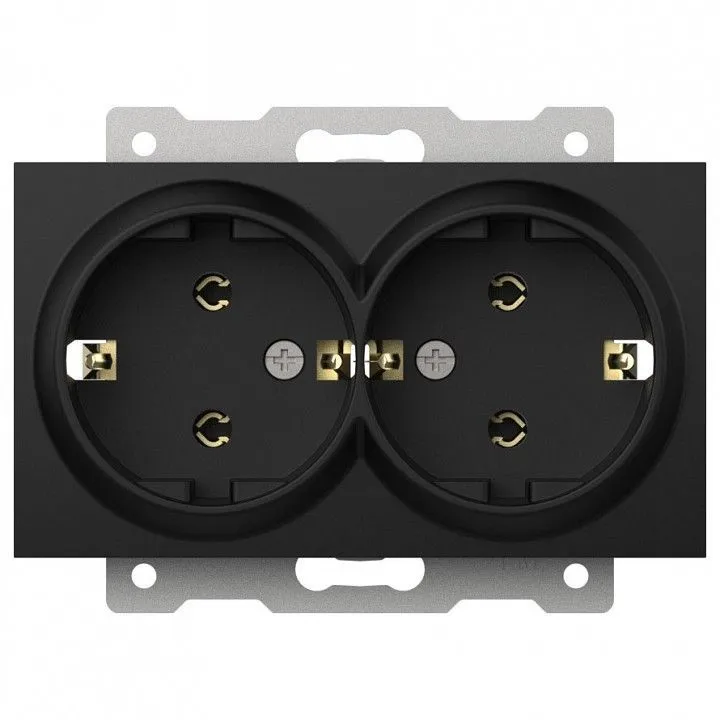 Розетка двойная с заземлением, без рамки Elbi Eleсtriс Zena Vega 609-014800-907