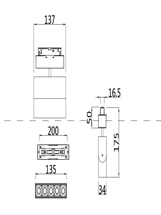 Светильник на штанге Maytoni Technical Points Rot TR015-2-10W4K-W