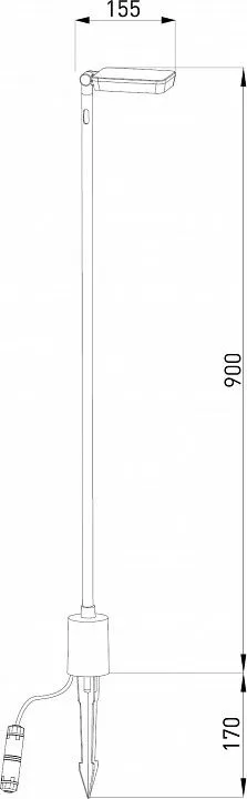 Наземный низкий светильник Elektrostandard Joli Joli (35182/F) черный