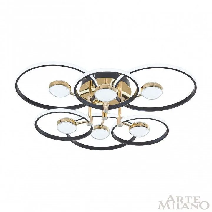 Потолочная люстра Arte Milano Ferrara-76140 276140/6+6 BK/GD