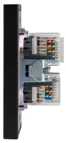 Розетка двойная Ethernet RJ-45 без рамки Kranz STRONG KR-78-0725-5