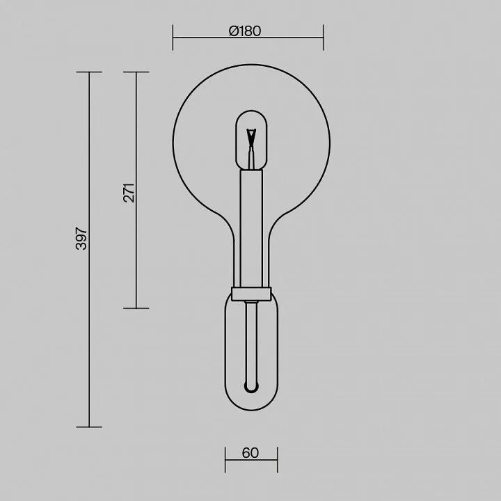 Бра Maytoni Статус MOD333WL-01BS