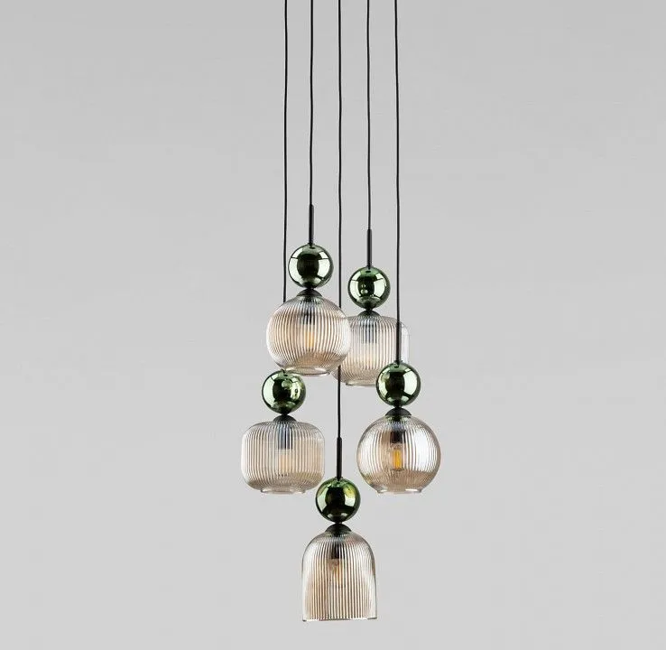 Подвесная люстра TK Lighting Sophia Green Cognac 11149 Sophia Green Cognac