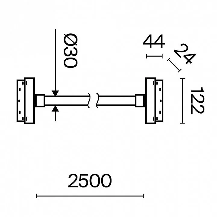 Подвесной светильник Maytoni Technical Тау TR101-2-50W3K-B