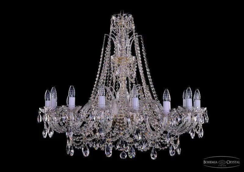 Подвесная люстра Bohemia Ivele Crystal 1411 1411/16/360/XL-87 G