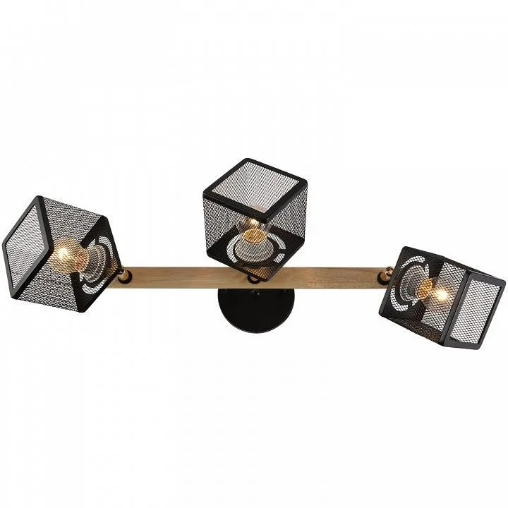 Светильник на штанге Reluce 01591 01591-3.3-03B BK+FGD+WOOD Светильник на штанге Reluce 01591 01591-3.3-03B BK+FGD+WOOD