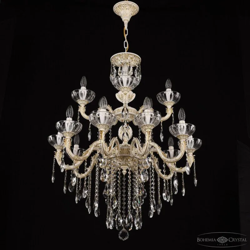 Подвесная люстра Bohemia Ivele Crystal AL7901 AL79101/10+5/250/2D B WMG P Clear/M-1H