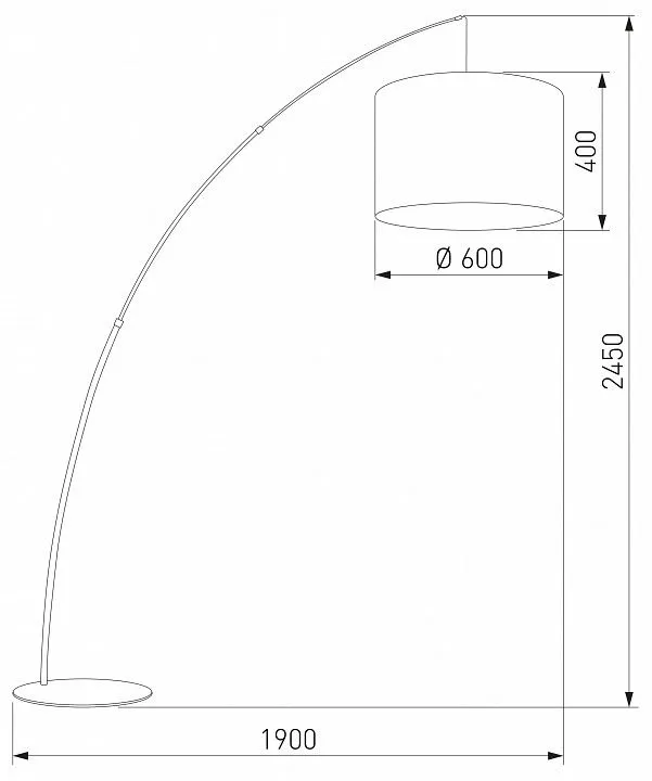 Торшер с подсветкой TK Lighting Moby 6097 Moby