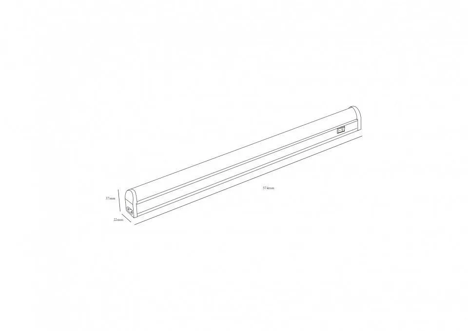 Накладной светильник Эра  LLED-01-08W-4000-W