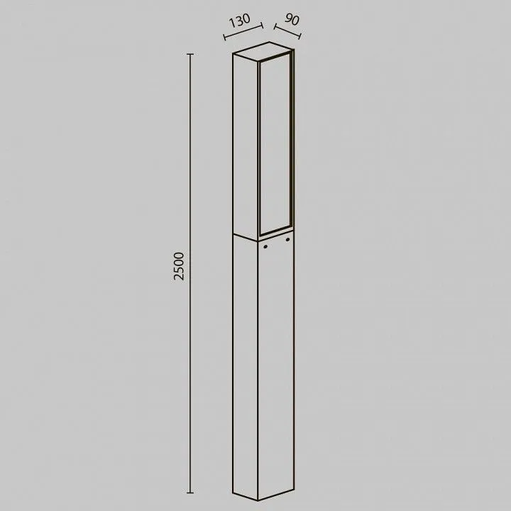 Наземный высокий светильник Maytoni Outdoor Блиц O470FL-L40GF3K