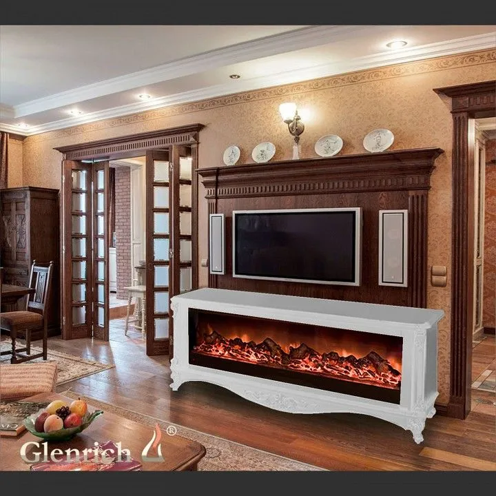 Комплект из электрокамина напольного и портала (155x35x63.1 см) Версаль царга Premier S130 ВЕЦ00013