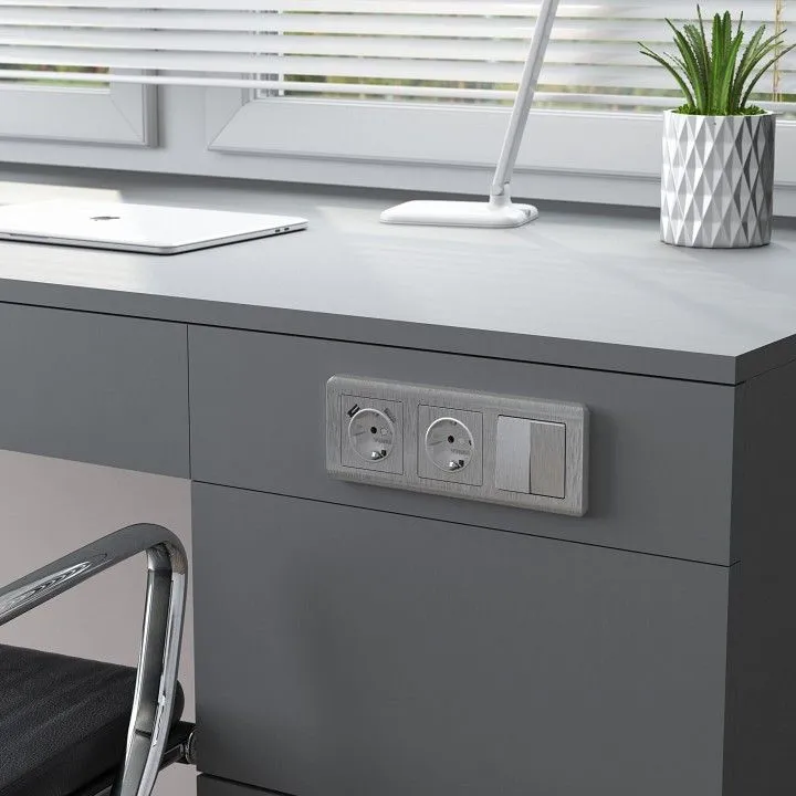 Выключатель двухклавишный без рамки Werkel  W1120009
