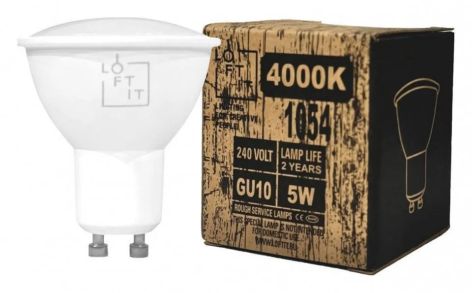 Лампа светодиодная Loft it Bulb GU10 5Вт 4000K GU1054LED