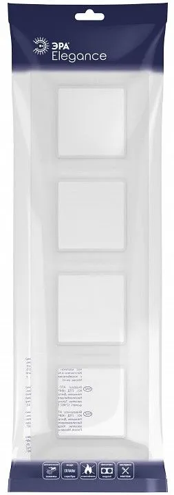 Рамка на 4 поста Эра Эра Elegance 14-5004-01М
