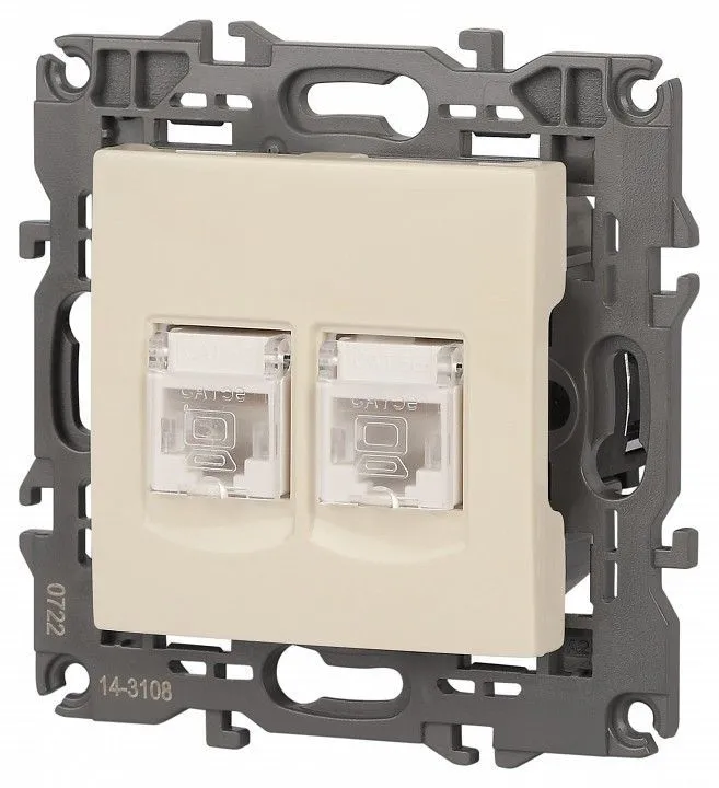 Розетка Ethernet RJ-45 без рамки Эра Эра Elegance 14-3108-02