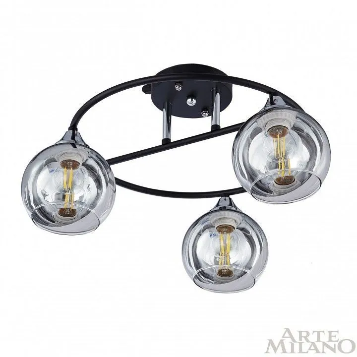 Потолочная люстра Arte Milano AMALFI-322403 322403/3 BK+CR