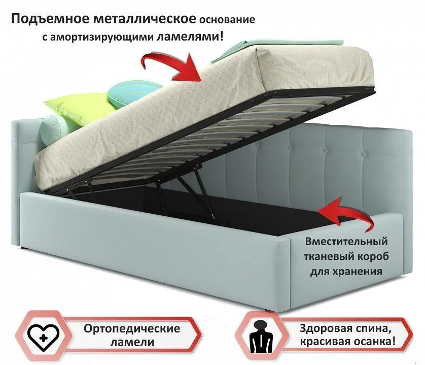 Кровать односпальная Bonna 2000x900