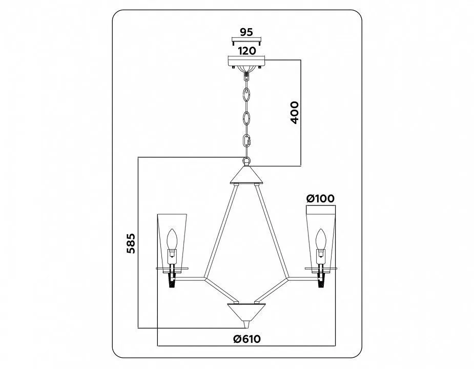 Подвесная люстра Ambrella Light TR TR3237