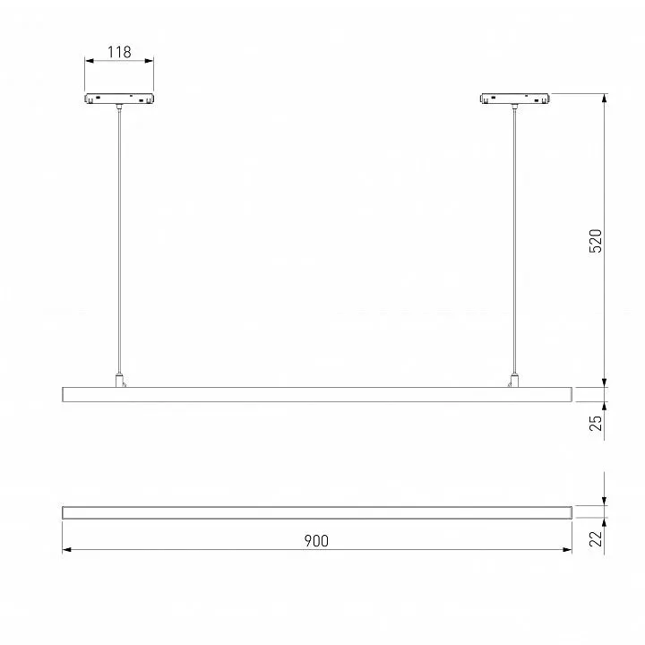 Подвесной светильник Elektrostandard Slim Magnetic a064802