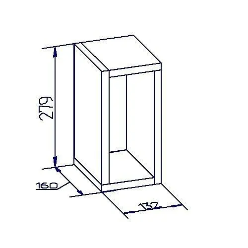 Полка навесная Глазов-Мебель Nature 00-00015632