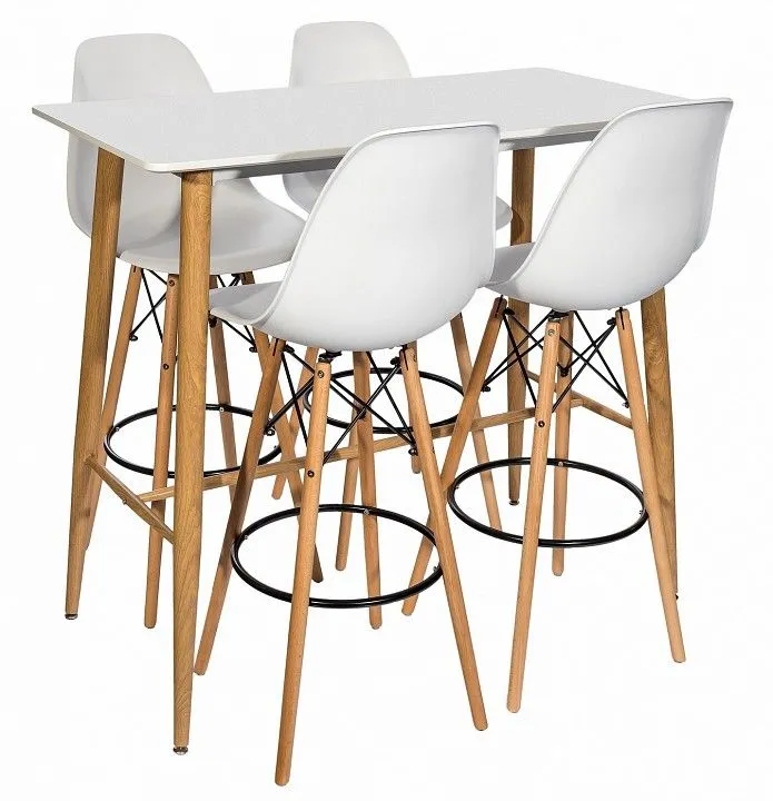 Стул барный Stool Group Eames 8056H WHITE SEAT DUAL, 8056H WHITE SEAT+8056H LEGS, УТ000001398 Стул барный Stool Group Eames 8056H WHITE SEAT DUAL, 8056H WHITE SEAT+8056H LEGS, УТ000001398