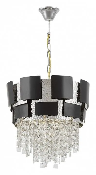 Подвесная люстра LUMINA DECO Kruvia LDP 7045-400 BK+CHR