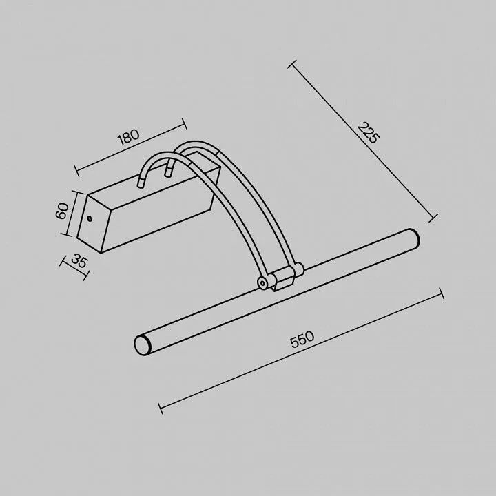 Подсветка для картины Maytoni Финелли MIR004WL-L12B