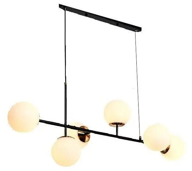 Подвесная люстра iLamp Golden 9136P/6 BK-WH