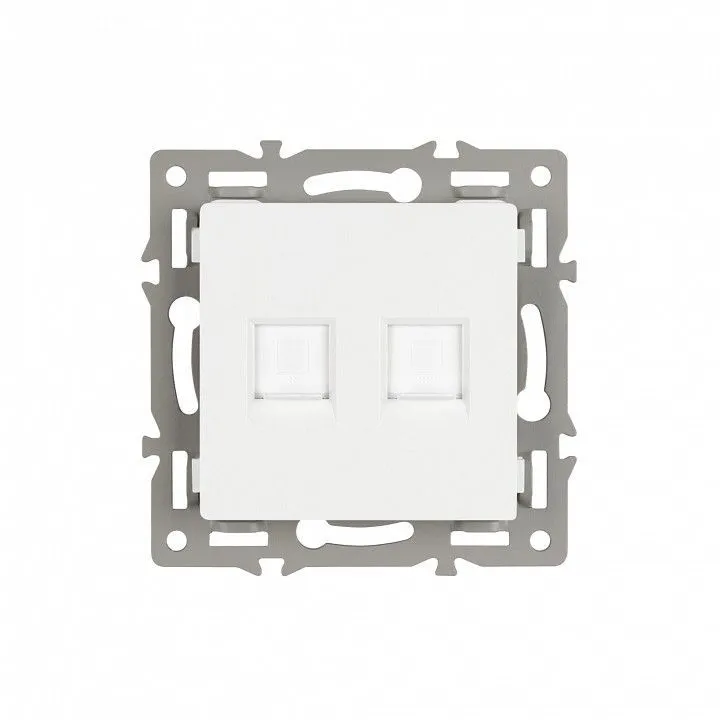 Розетка двойная RJ-12 и Ethernet RJ-45, без рамки Arlight SCT 045336
