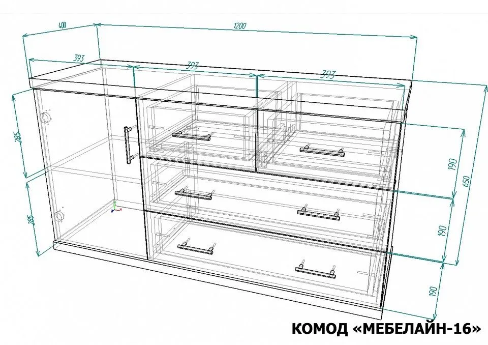 Комод Мебелайн-16