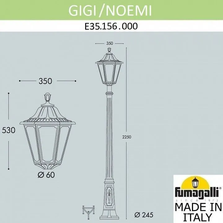 Фонарный столб Fumagalli Noemi E35.156.000.WYH27