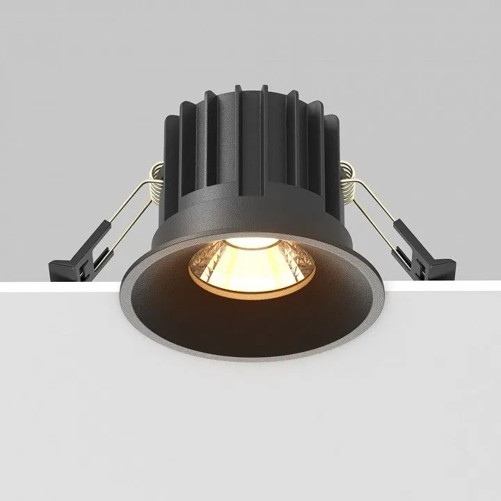 Встраиваемый светильник Maytoni Technical Раунд DL058-12W2.7K-B