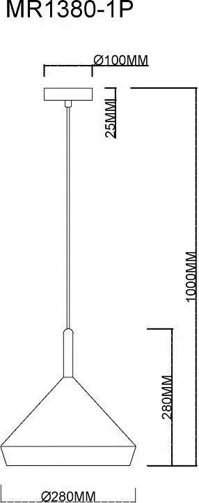 Подвесной светильник MyFar Adele MR1380-1P Подвесной светильник MyFar Adele MR1380-1P