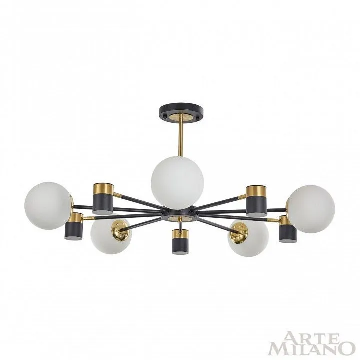 Люстра на штанге Arte Milano Ferrara-71040 274802/10 BK/GD
