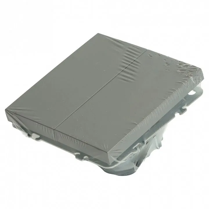 Переключатель двухклавишный без рамки Stekker Эмили 49947