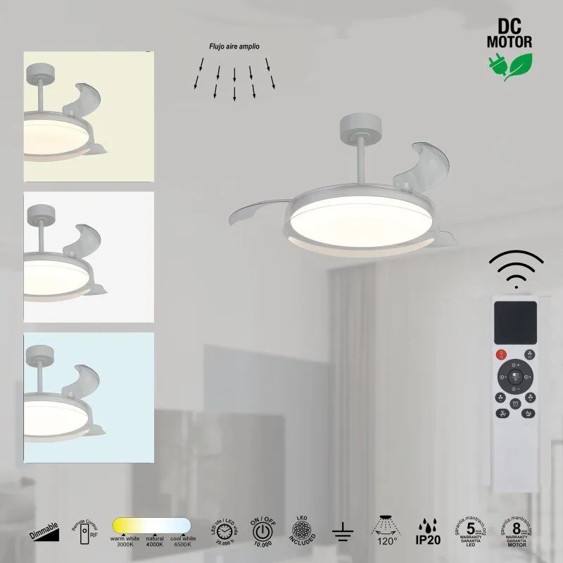 Светильник с вентилятором Mantra GLASS FAN 9527