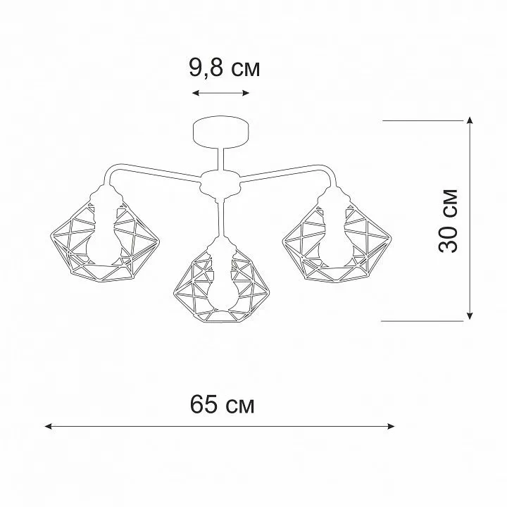 Люстра на штанге Vitaluce V4258 V4258-0/3PL